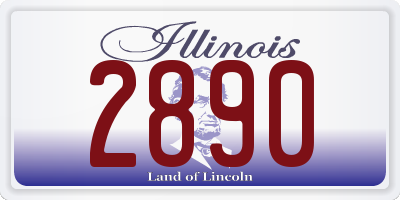 IL license plate 2890