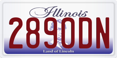 IL license plate 2890DN