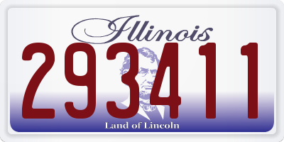 IL license plate 293411