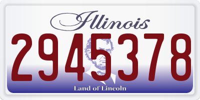 IL license plate 2945378