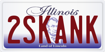 IL license plate 2SKANK