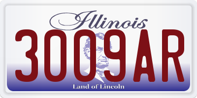 IL license plate 3009AR