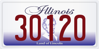 IL license plate 30120