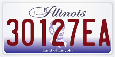 IL license plate 30127EA