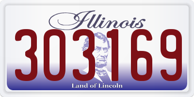 IL license plate 303169