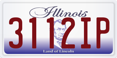 IL license plate 3112IP