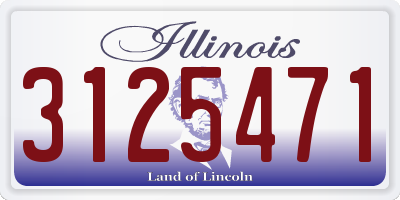 IL license plate 3125471