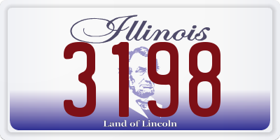 IL license plate 3198