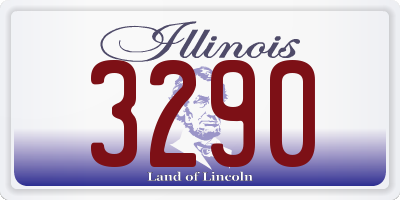 IL license plate 3290