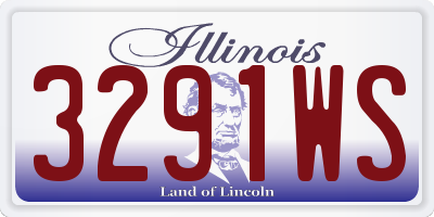 IL license plate 3291WS