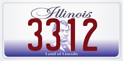 IL license plate 3312