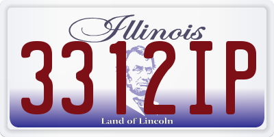 IL license plate 3312IP