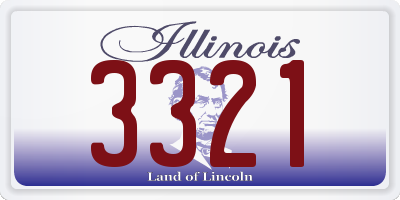 IL license plate 3321