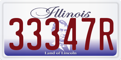 IL license plate 33347R