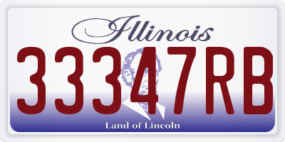 IL license plate 33347RB