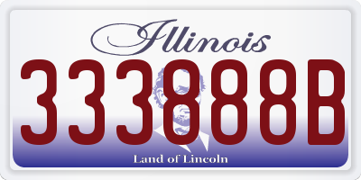 IL license plate 333888B