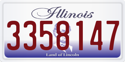 IL license plate 3358147