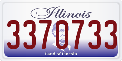 IL license plate 3370733