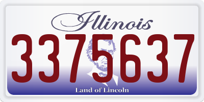 IL license plate 3375637