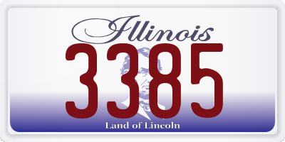 IL license plate 3385