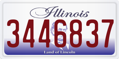 IL license plate 3446837