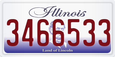 IL license plate 3466533