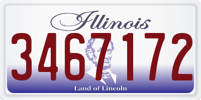 IL license plate 3467172