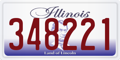 IL license plate 348221