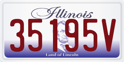 IL license plate 35195V