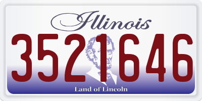 IL license plate 3521646