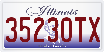 IL license plate 35230TX