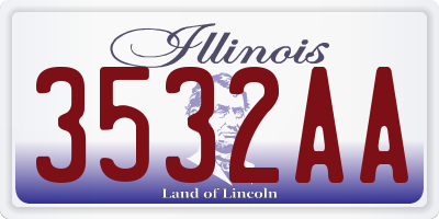 IL license plate 3532AA