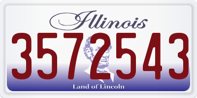 IL license plate 3572543