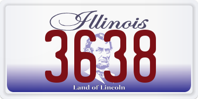 IL license plate 3638