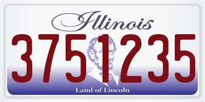 IL license plate 3751235