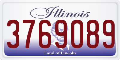 IL license plate 3769089