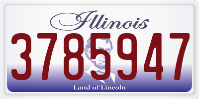 IL license plate 3785947