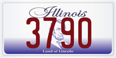 IL license plate 3790