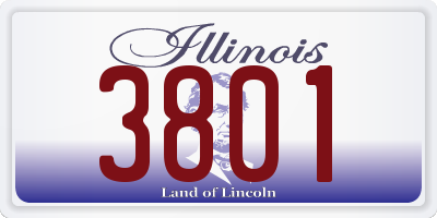 IL license plate 3801