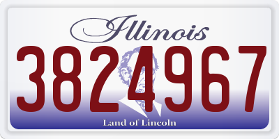 IL license plate 3824967