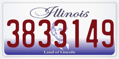 IL license plate 3833149