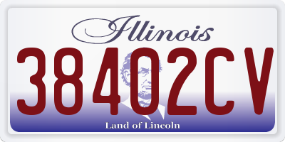 IL license plate 38402CV