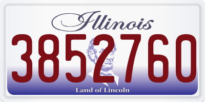 IL license plate 3852760