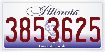 IL license plate 3853625