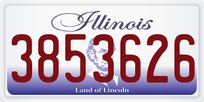 IL license plate 3853626