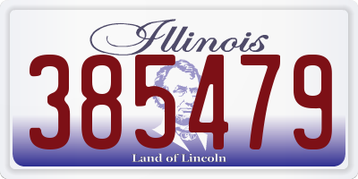 IL license plate 385479