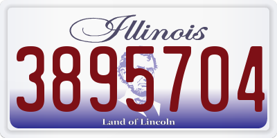 IL license plate 3895704