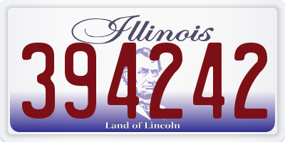 IL license plate 394242