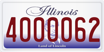 IL license plate 4000062