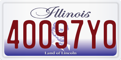 IL license plate 40097Y0